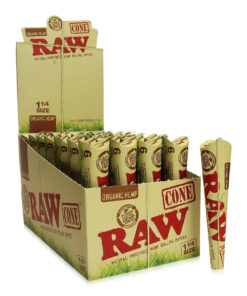 RAW Pre Rolled - Organic Hemp 1¼ Cones - 6/pack