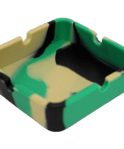 3.2" Square Silicone Ashtray Assorted Color