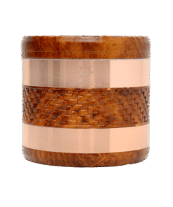 EC420 Weaving Wood Style 63mm 4 Piece Grinder - Orange/Copper