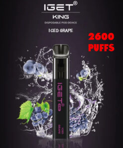 iGET KING VAPE 2600 PUFF – ICED GRAPE