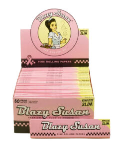 Blazy Susan Rolling Papers - King Size Slim Pink
