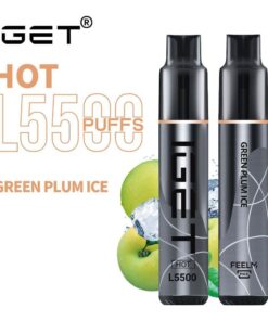 iGET HOT VAPE 5500 PUFF – GREEN PLUM ICE