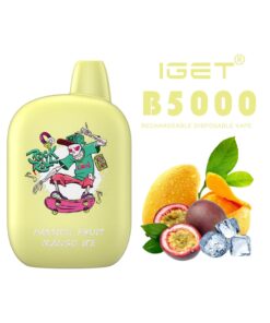 iGET B5000 VAPE 5000 PUFF – PASSIONFRUIT MANGO ICE