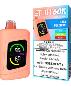 STLTH 60K Disposable Vape Device - Juicy Peach Ice