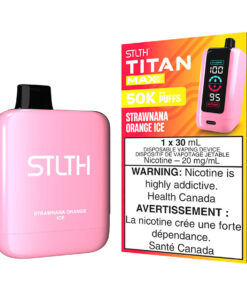 STLTH Titan Max Disposable Vape Device - Strawnana Orange Ice