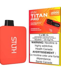 STLTH Titan Pro Disposable Vape Device - Strawnana Ice