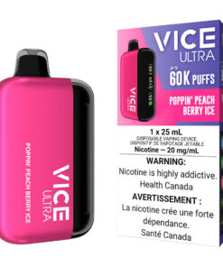 Vice Ultra Disposable Vape Device - Poppin' Peach Berry Ice