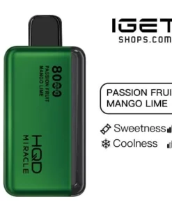 HQD Miracle 8000 – Passion Fruit Mango Lime